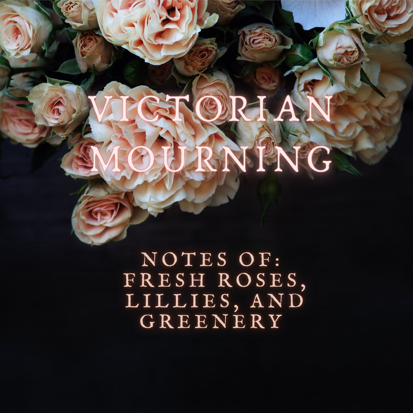 Victorian Mourning Perfume Oil, Pink Roses, Lilies and Greenery