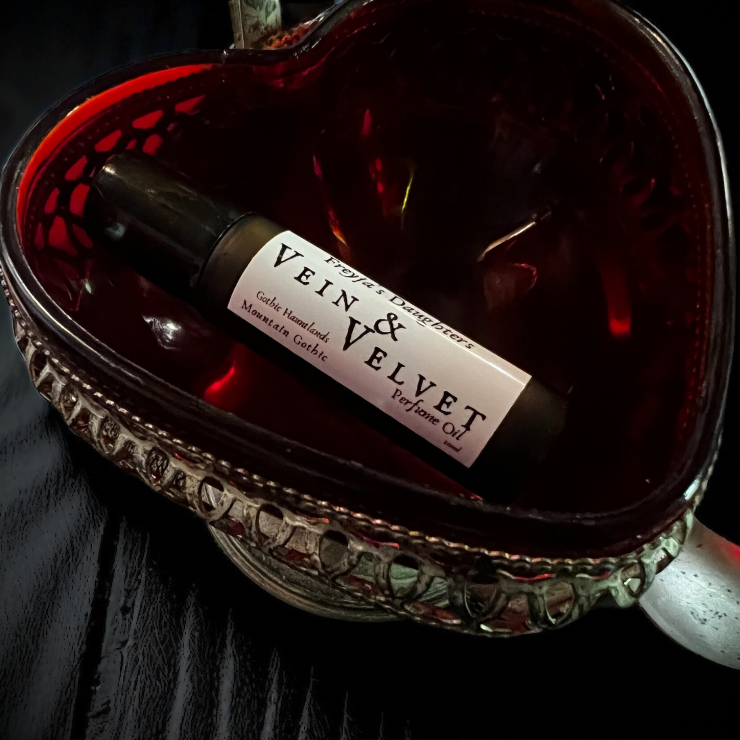 Vein & Velvet Perfume Oil, Gothic Hauntlands Collection, Mountain Gothic