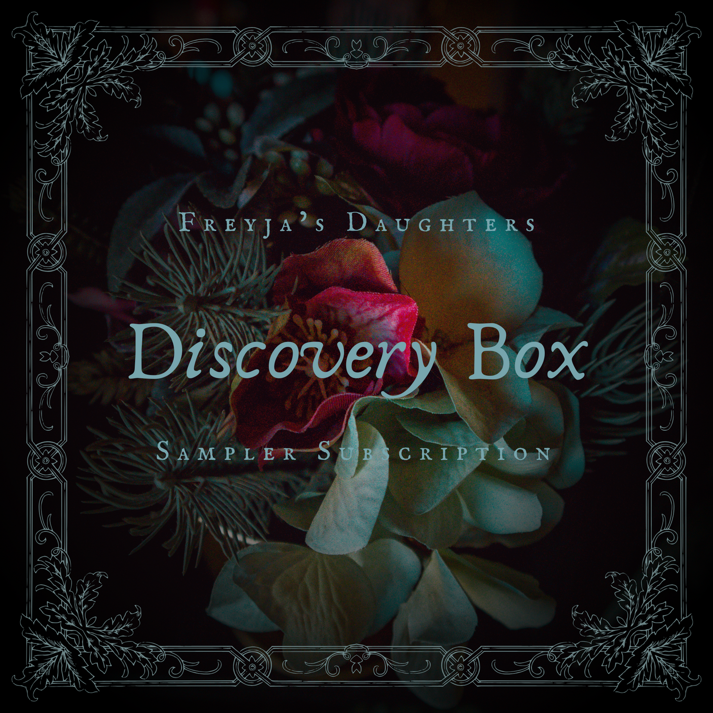 a picture of a flower with the words discovery box