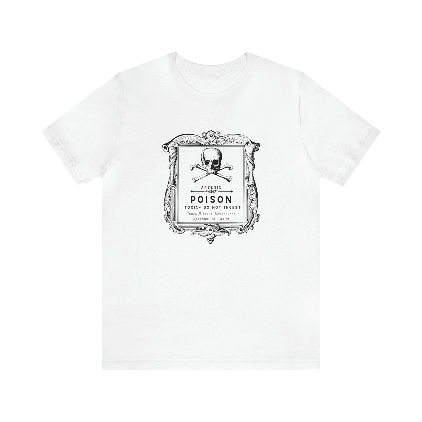 Poison Tee, Arsenic Poison T-shirt, Three Sisters Apothecary Short Sleeve Shirt