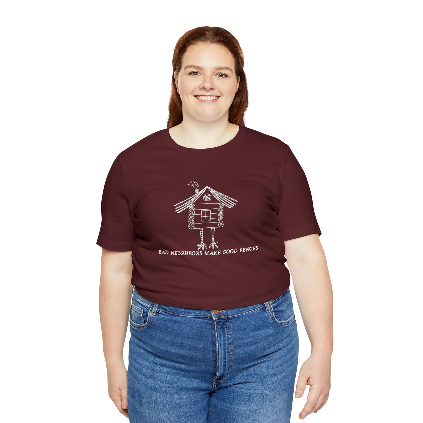 Baba Yaga hut T-Shirt, Bad Neighbors make good fences Unisex T-shirt, Celtic Tee