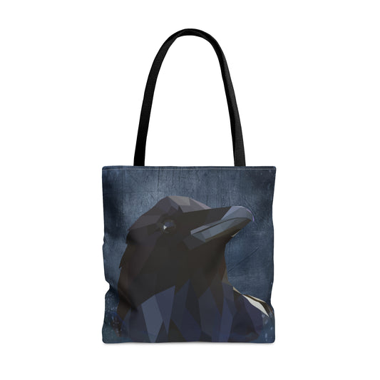 Raven Tote, Blue and Black Raven Tote Bag