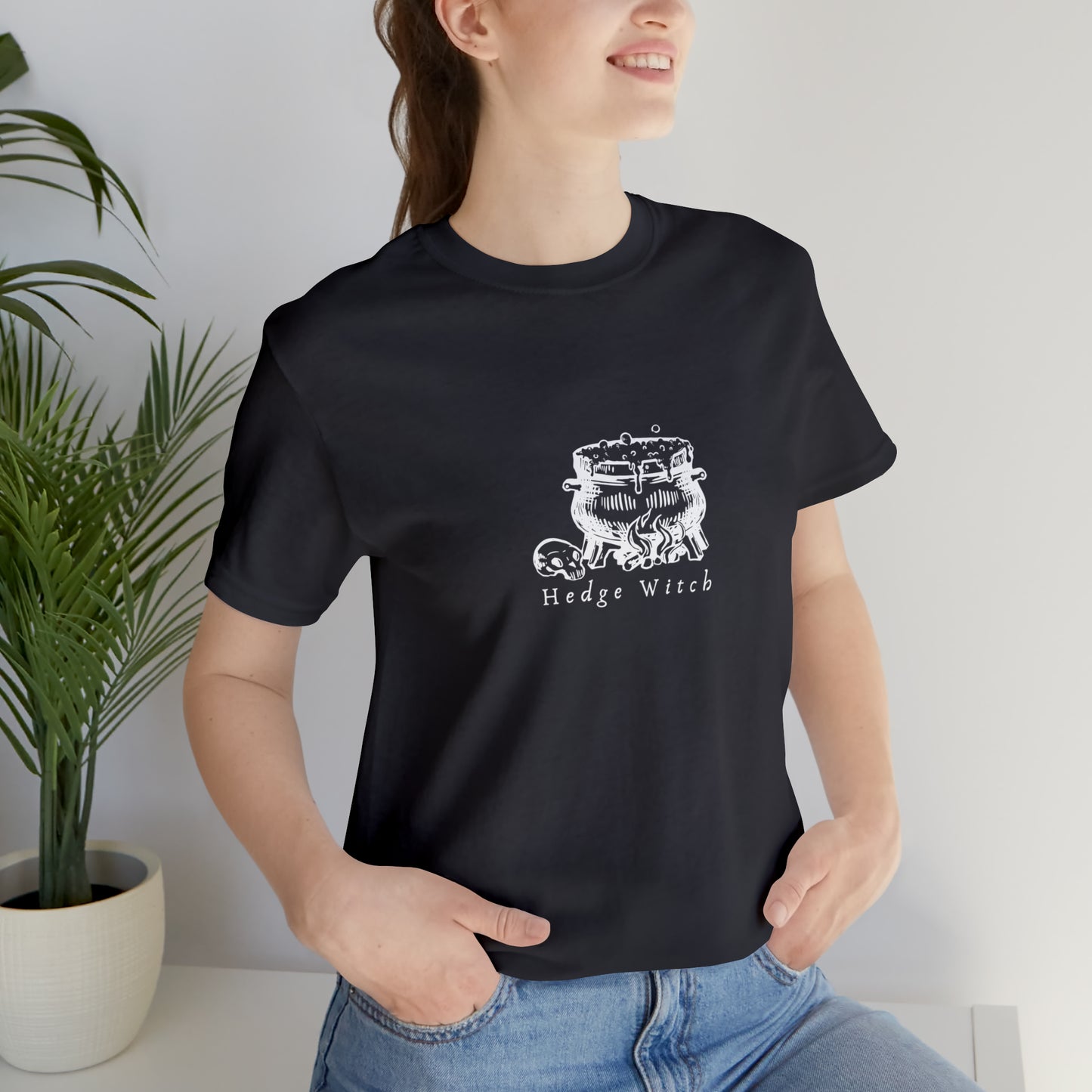 Hedge Witch T-shirt, Hedge Witch Cauldron Short Sleeve Shirt