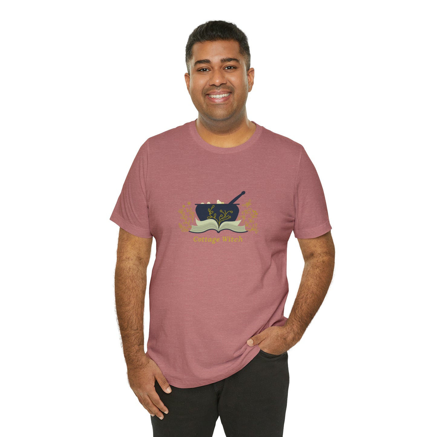 Cottage Witch T-shirt, Cottage Witch Book and Vines Short Sleeve Shirt