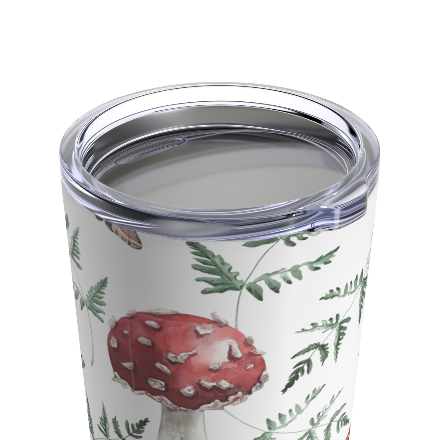 Toadstool Tumbler, 20oz Insulated Mushroom Travel Mug, Stainless Steel, Woodland Cup