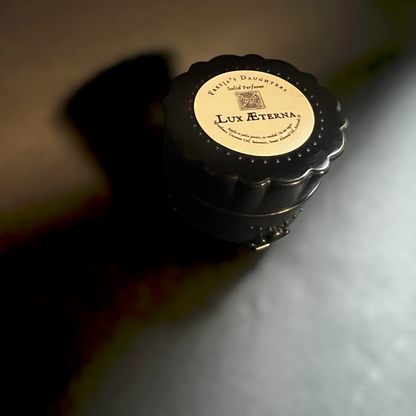 Lux Aeterna Solid Perfume: Dark Rose, Beeswax, Myrrh - Memento Mori Collection