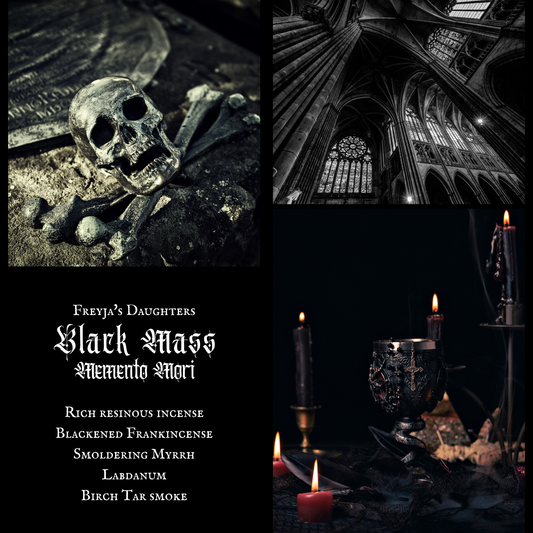 Black Mass Perfume; Memento Mori Collection, 30ml EDP: Dark Resinous Incense