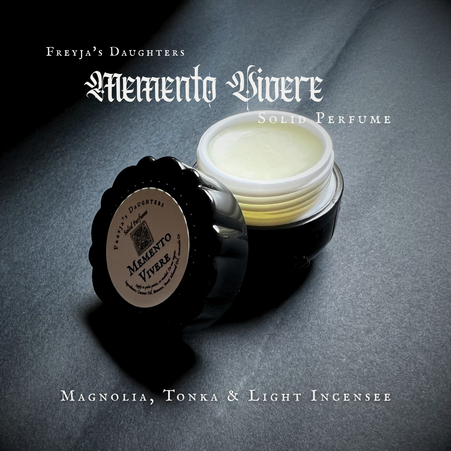 Memento Vivere Solid Perfume: Magnolia, Tonka, Incense Smoke - Memento Mori Collection (Copy)