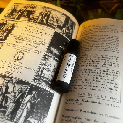 Lux Aeterna Perfume; Memento Mori Collection, 10ml Perfume Oil : Rose, Beeswax, Myrrh