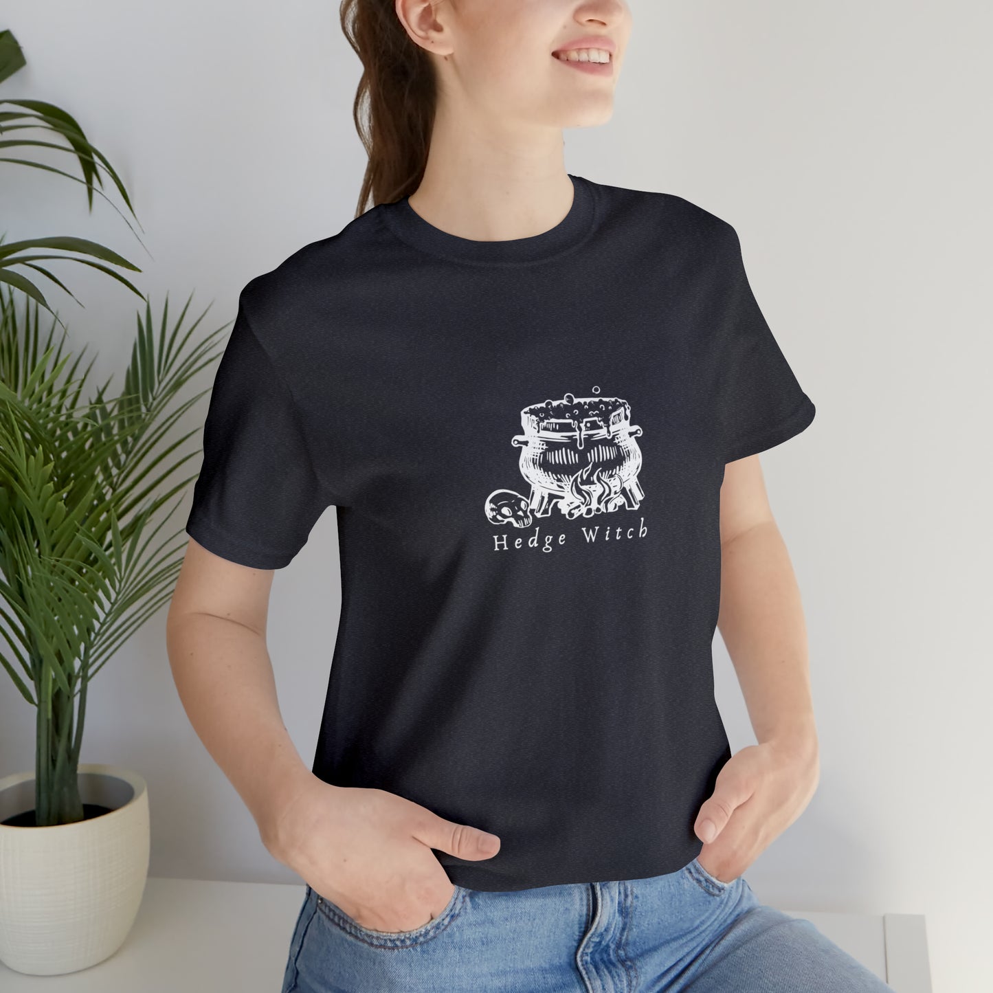 Hedge Witch T-shirt, Hedge Witch Cauldron Short Sleeve Shirt