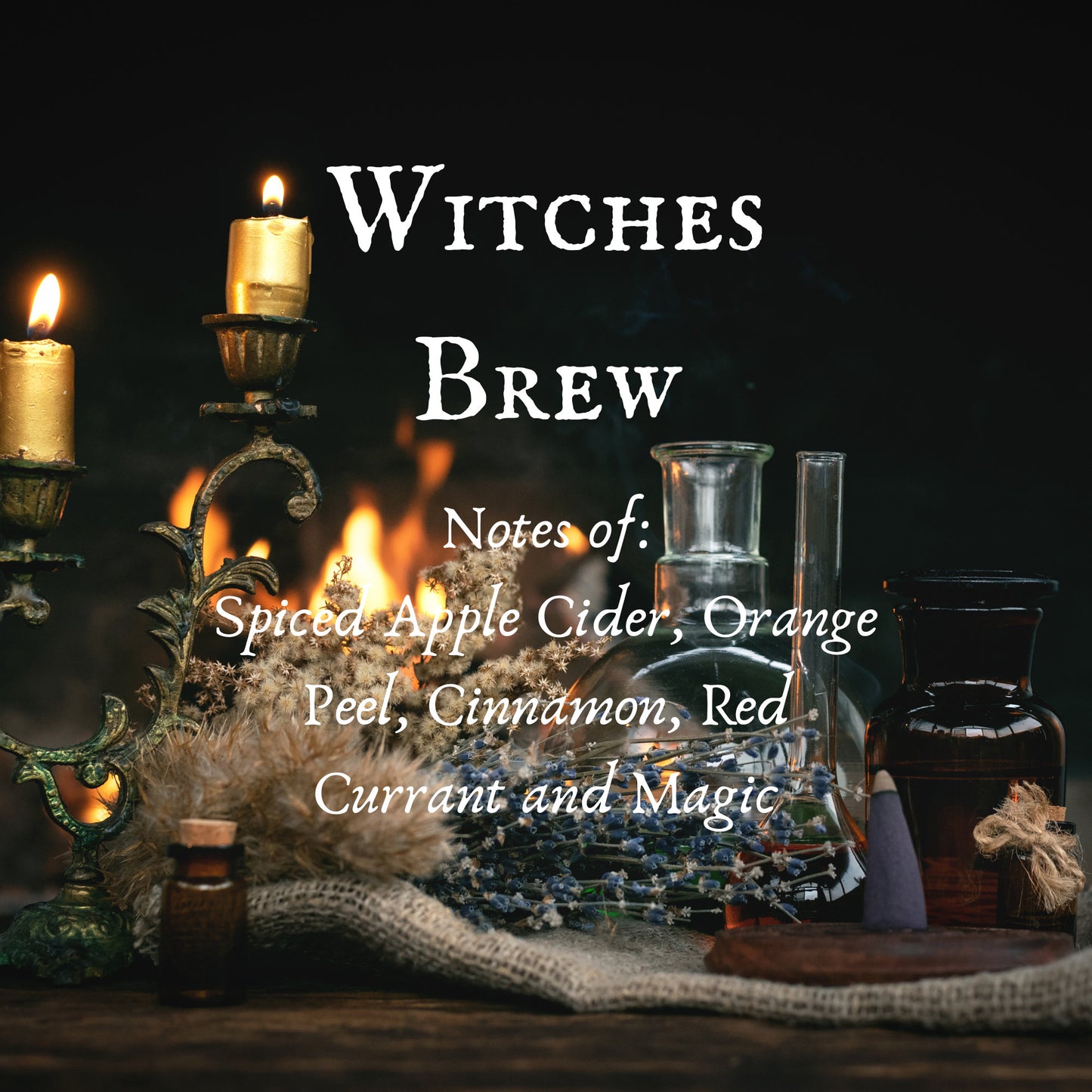 Witches Brew Candle, Autumn Magic Collection, Small Batch Candles, Spiced Apple Cider, Orange Peel, Cinnamon, Red Currant and Magic