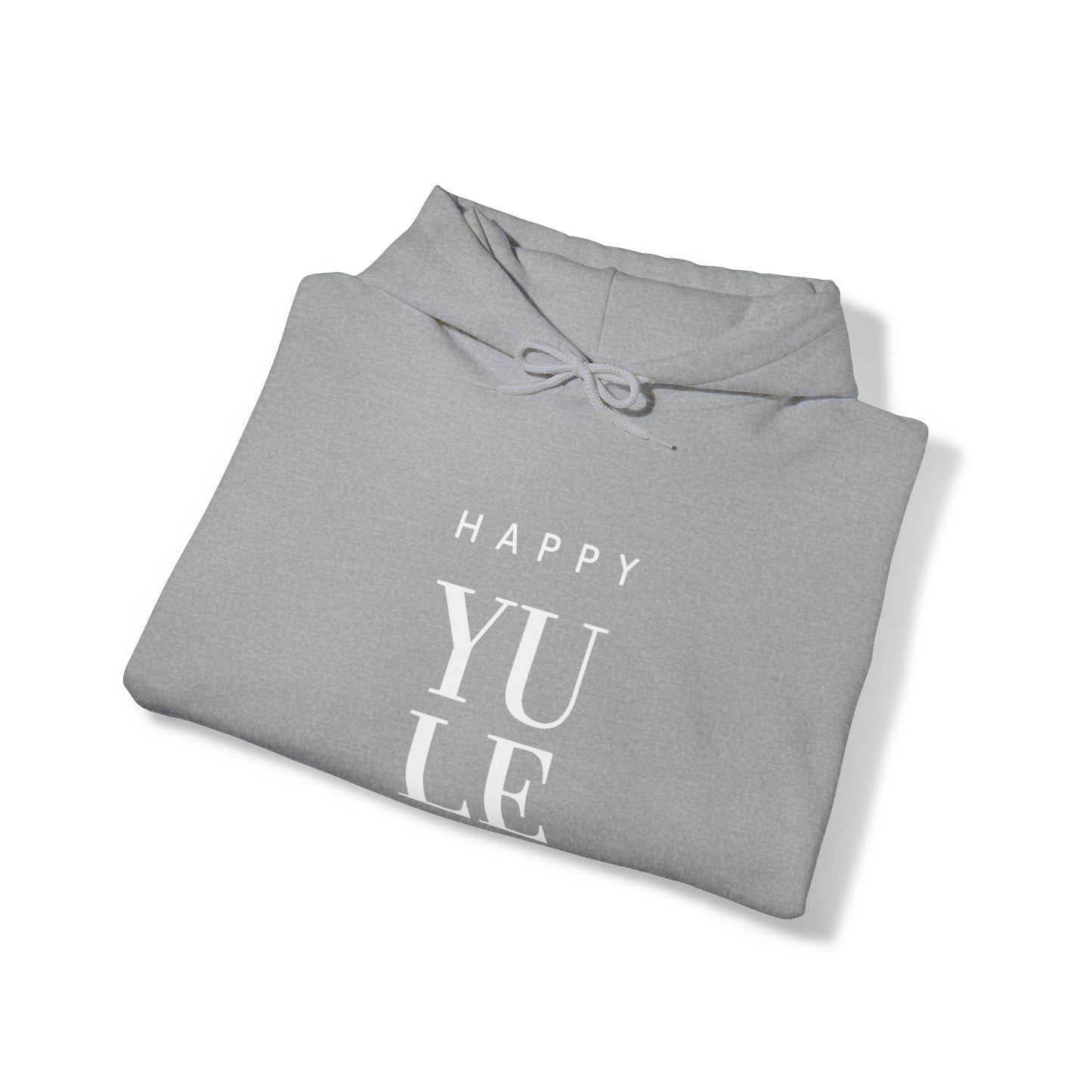 Happy Yule Hoodie, Pagan Holiday Heavy Blend Hooded Sweatshirt