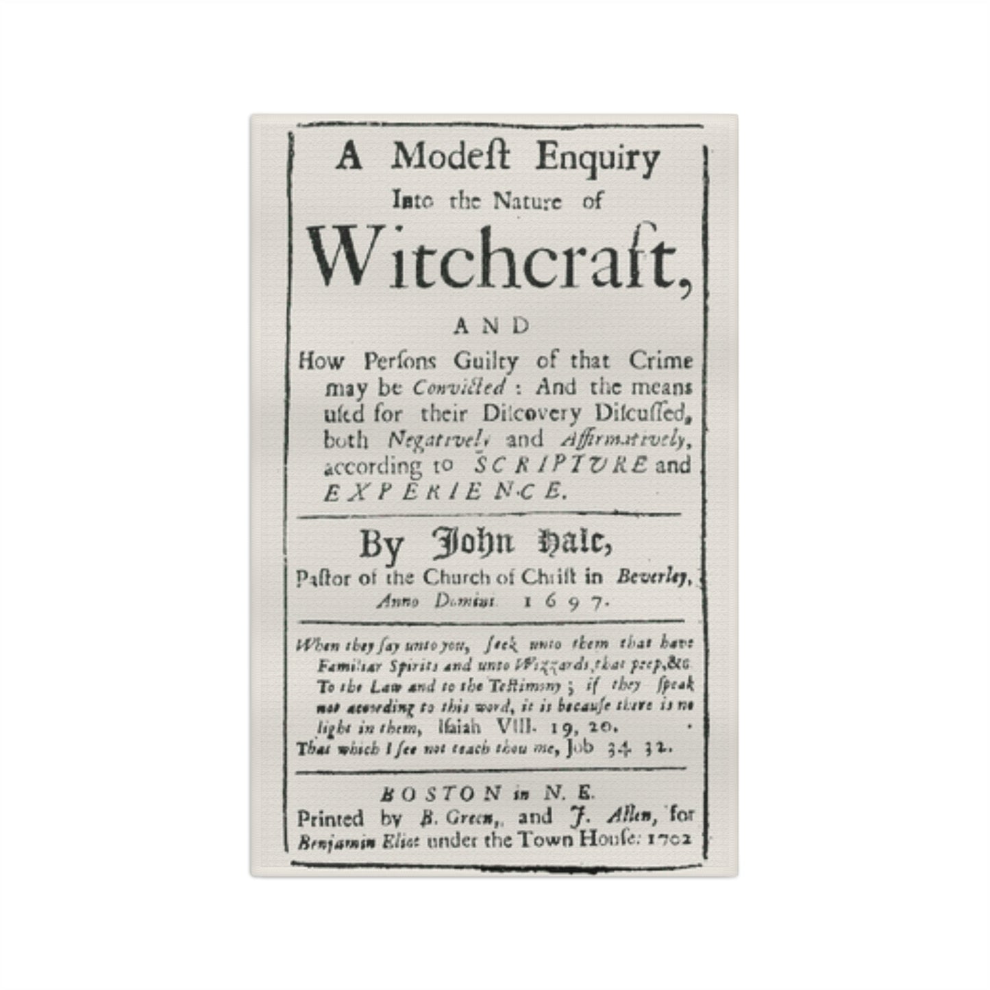 Modern Witchcraft Soft Tea Towel, 'A Modern Inquiry Into the Nature of Witchcraft' Kitchen Towel