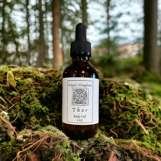 Thor Body Oil, Storms and Moss Scent