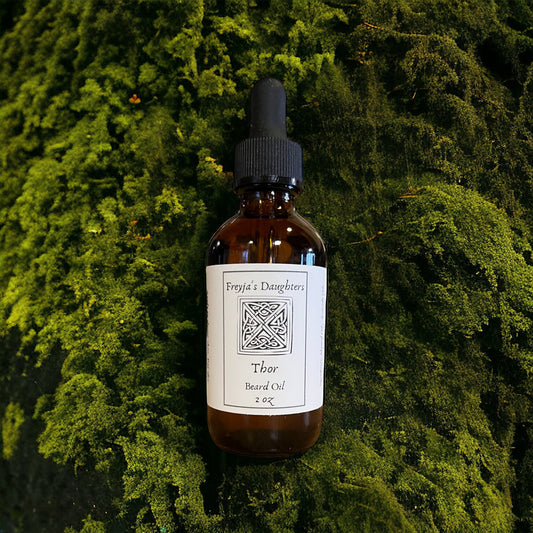 Thor Beard Oil, Norse God, Storms, Storms, Moss and Vetiver Scent