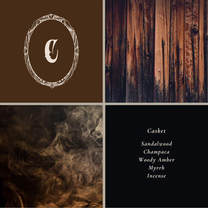 Casket Perfume Oil: Sandalwood Smoke & Victorian Wake Rituals- Victorian Gothic Collection (Copy)