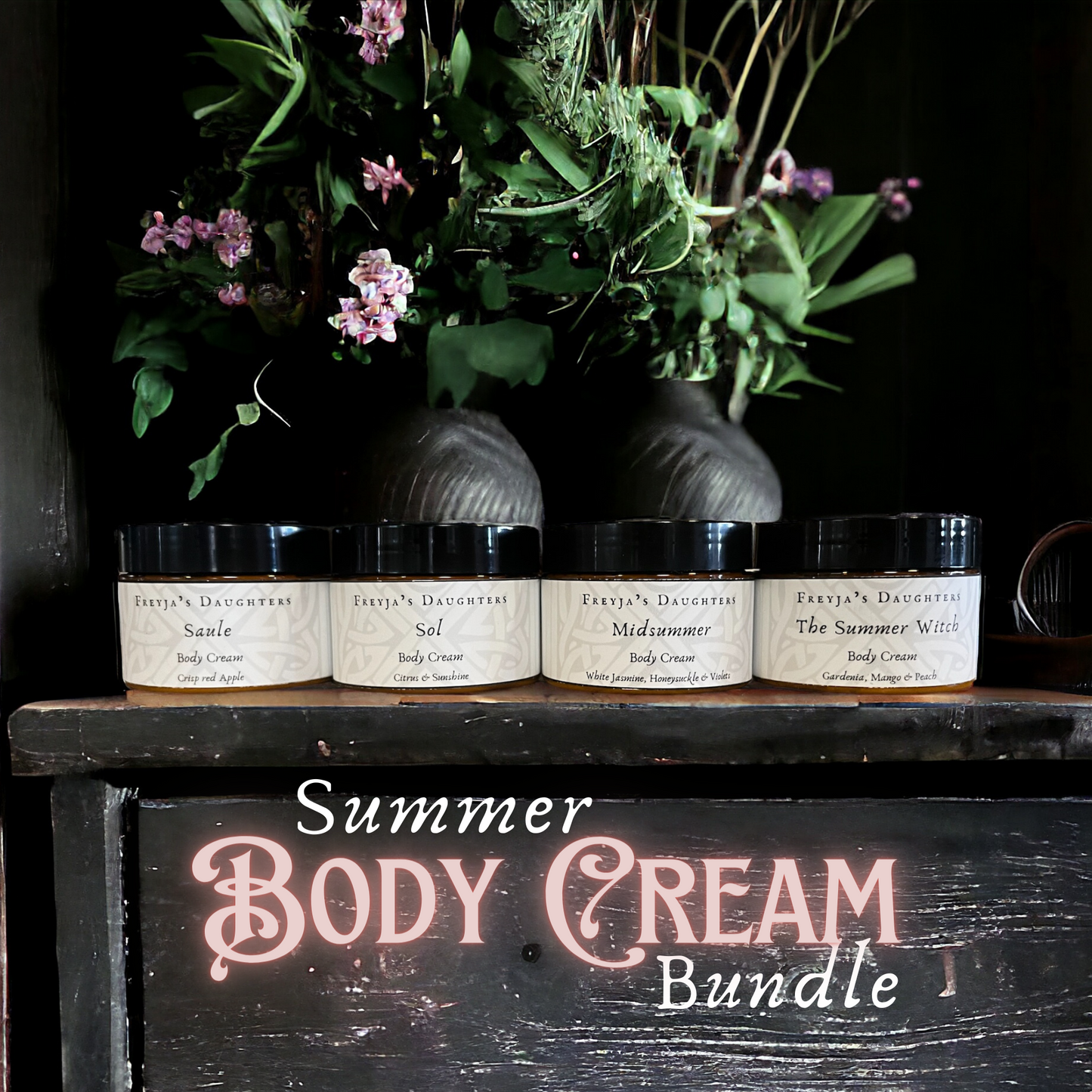 Summer Body Cream Bundle, Witches Wheel of the Year Lotion Set