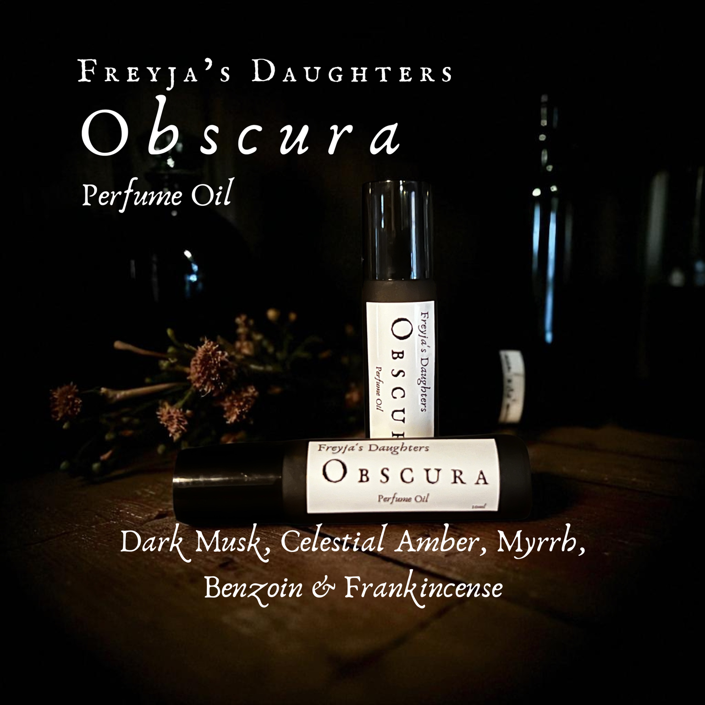 Obscura Perfume Oil: Dark Musk and Celestial Amber