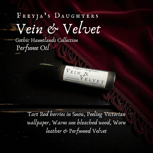 Vein & Velvet Perfume Oil, Gothic Hauntlands Collection, Mountain Gothic
