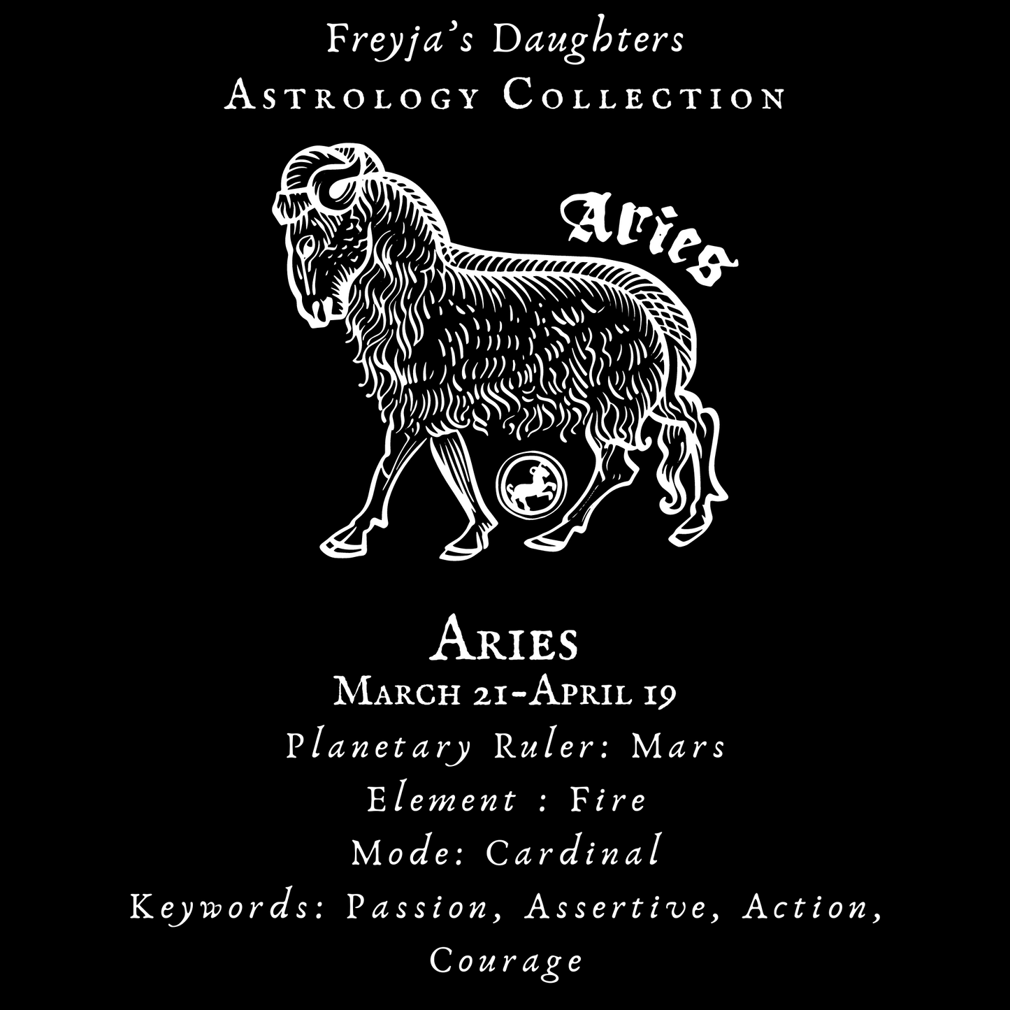 Aries Perfume Oil, Astrology Collection