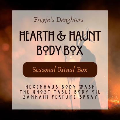 Hearth & Haunt Body Box: Hexenhaus, The Ghost Table, Samhain - Autumn Gourmand Daily Rituals Box