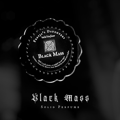 Black Mass Solid Perfume- Memento Mori Collection - Resinous Incense
