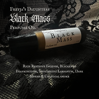 Black Mass Perfume; Memento Mori Collection, 10ml Perfume Oil: Dark Resinous Incense