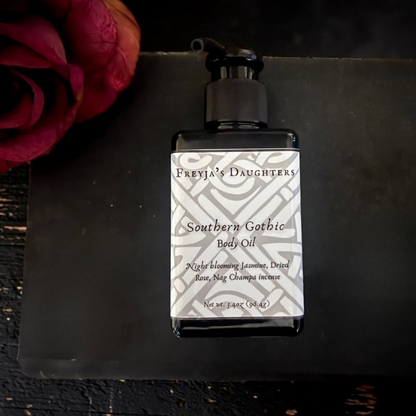 Southern Gothic Body Oil: Jasmine, Nag Champa, Dried Rose