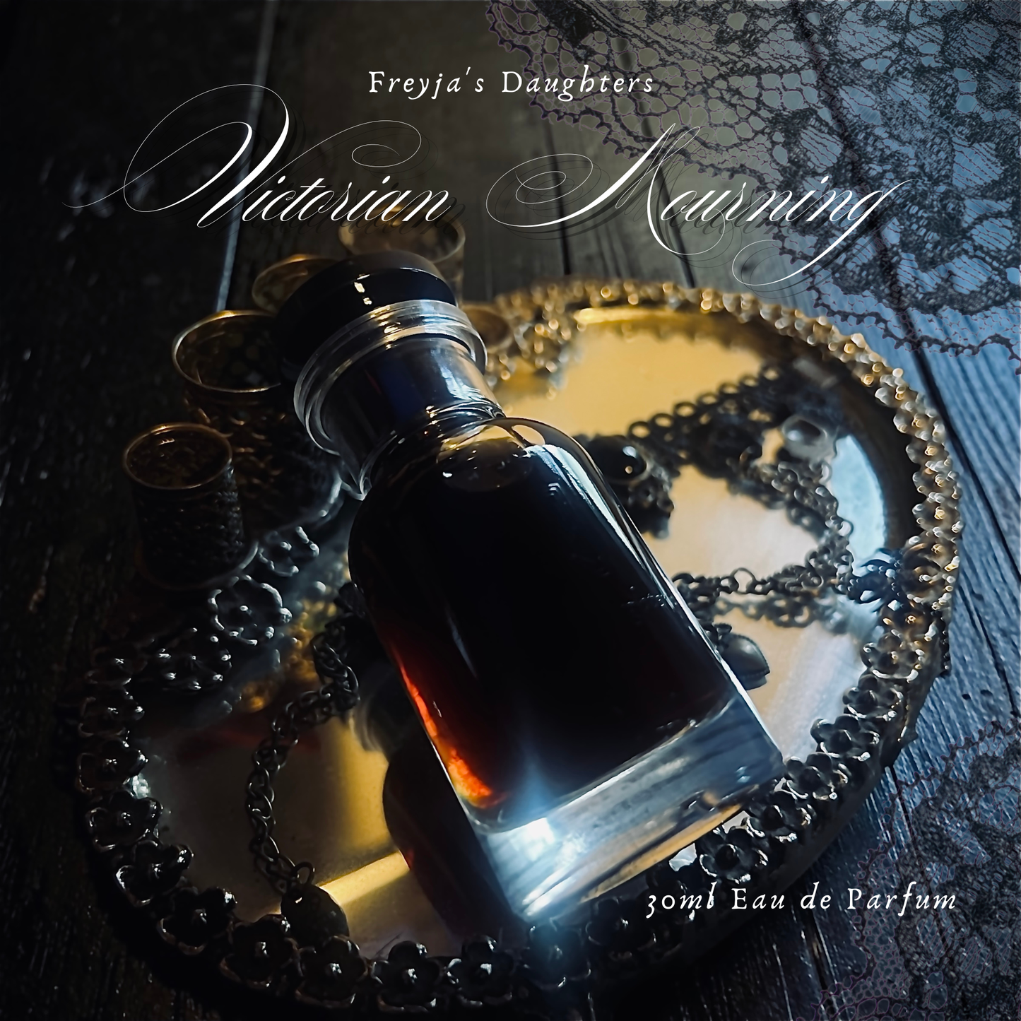 Victorian Mourning Eau de Parfum: Shadowed Floral & Funeral Incense - Victorian Gothic Collection