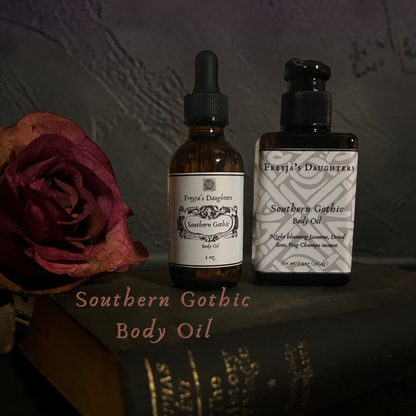 Southern Gothic Body Oil: Jasmine, Nag Champa, Dried Rose