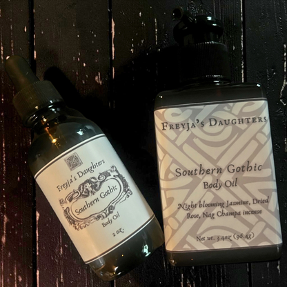Southern Gothic Body Oil: Jasmine, Nag Champa, Dried Rose