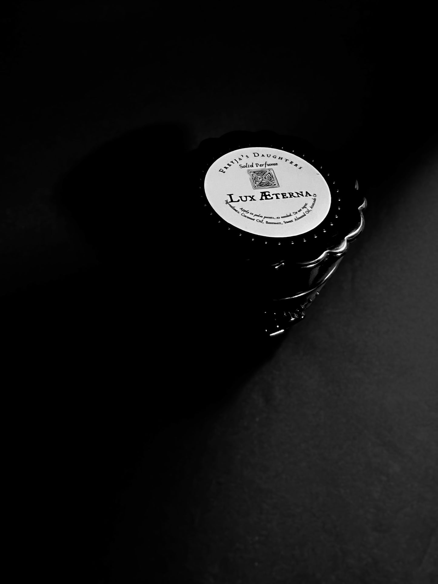 Lux Aeterna Solid Perfume: Dark Rose, Beeswax, Myrrh - Memento Mori Collection