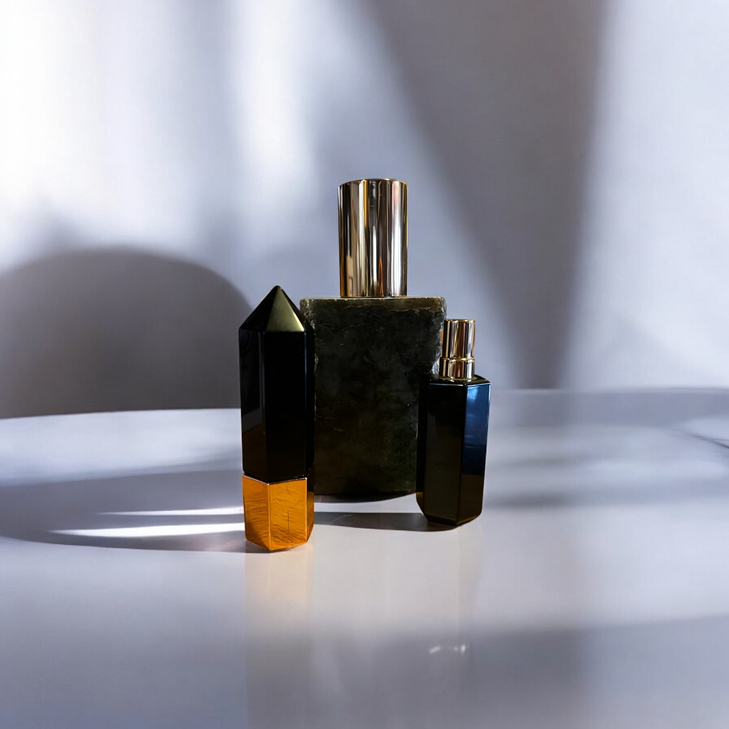 Pluto Obsidian/Labradorite Perfume, Planetary Collection, Crystal Perfume