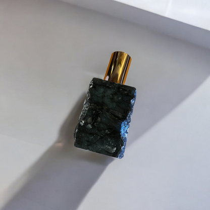 Raw Edge Crystal Vessel Perfume Bottle with your Choice of Scent