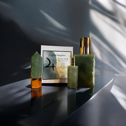 Jupiter Green Aventurine Perfume, Planetary Collection, Crystal Perfume