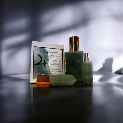 Jupiter Green Aventurine Perfume, Planetary Collection, Crystal Perfume