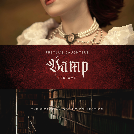 Vamp Perfume Oil: Blood Red Cherry, Aged leather, Dusty Victorian Parlor - Victorian Gothic Collection (Copy)