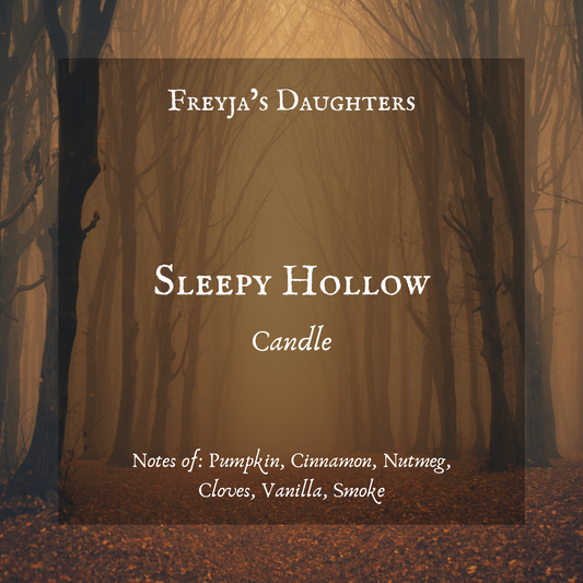 Sleepy Hollow Candle, Freyja's Daughters Candles, Spiced Pumpkin