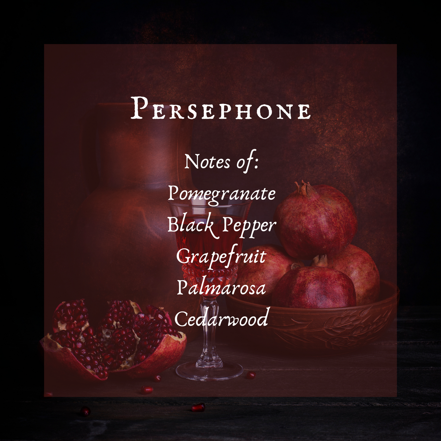 Persephone Candle, Pomegranate Scent