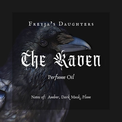 The Raven Perfume Oil, Amber and Dark Musk