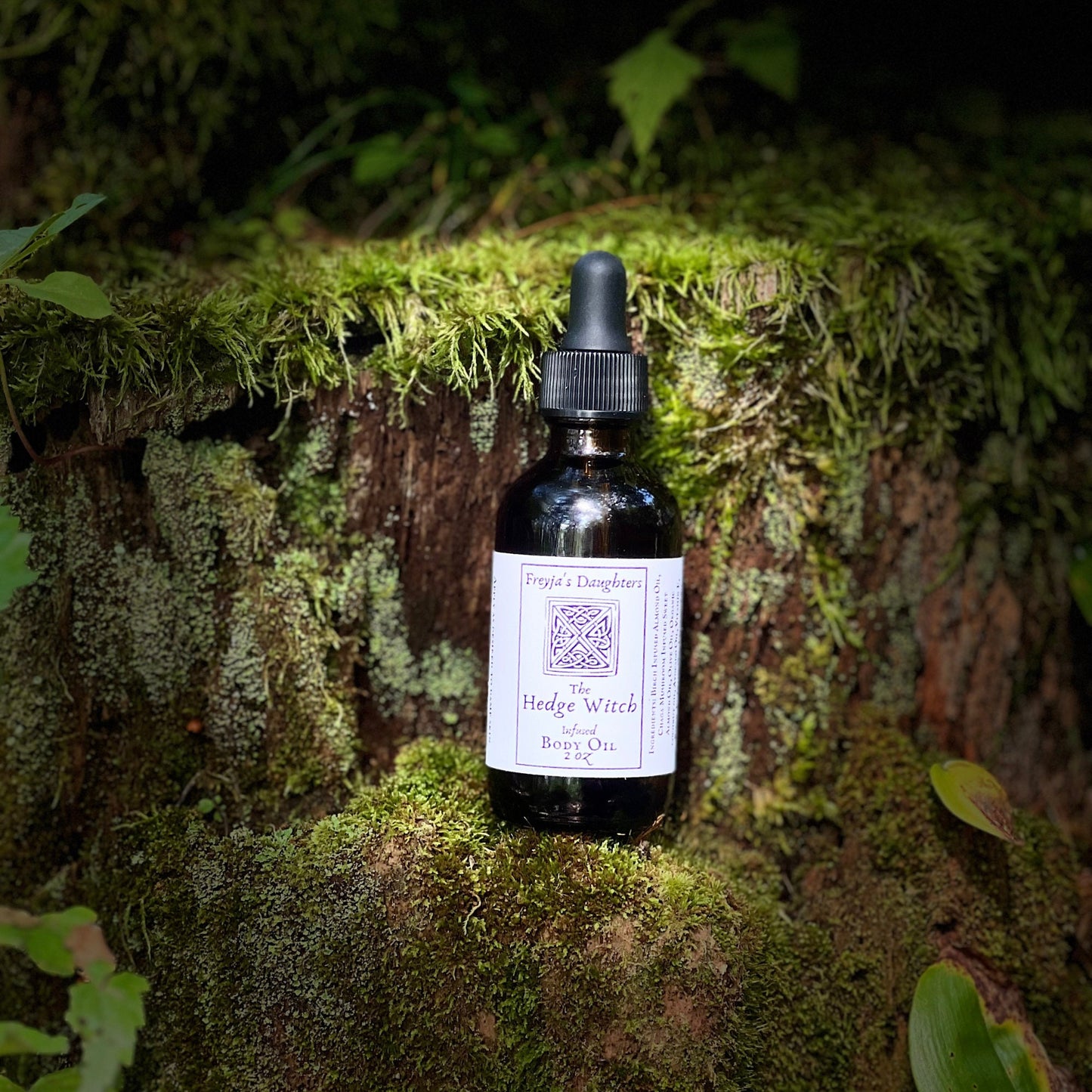 The Green Witch Oil, Infused Body Oil, Ritual Oil