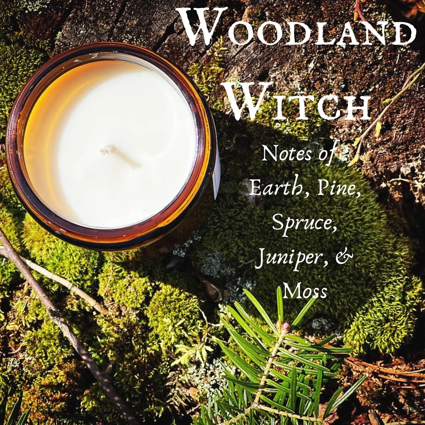 Woodland Witch Candle, Freyja's Daughters Candles