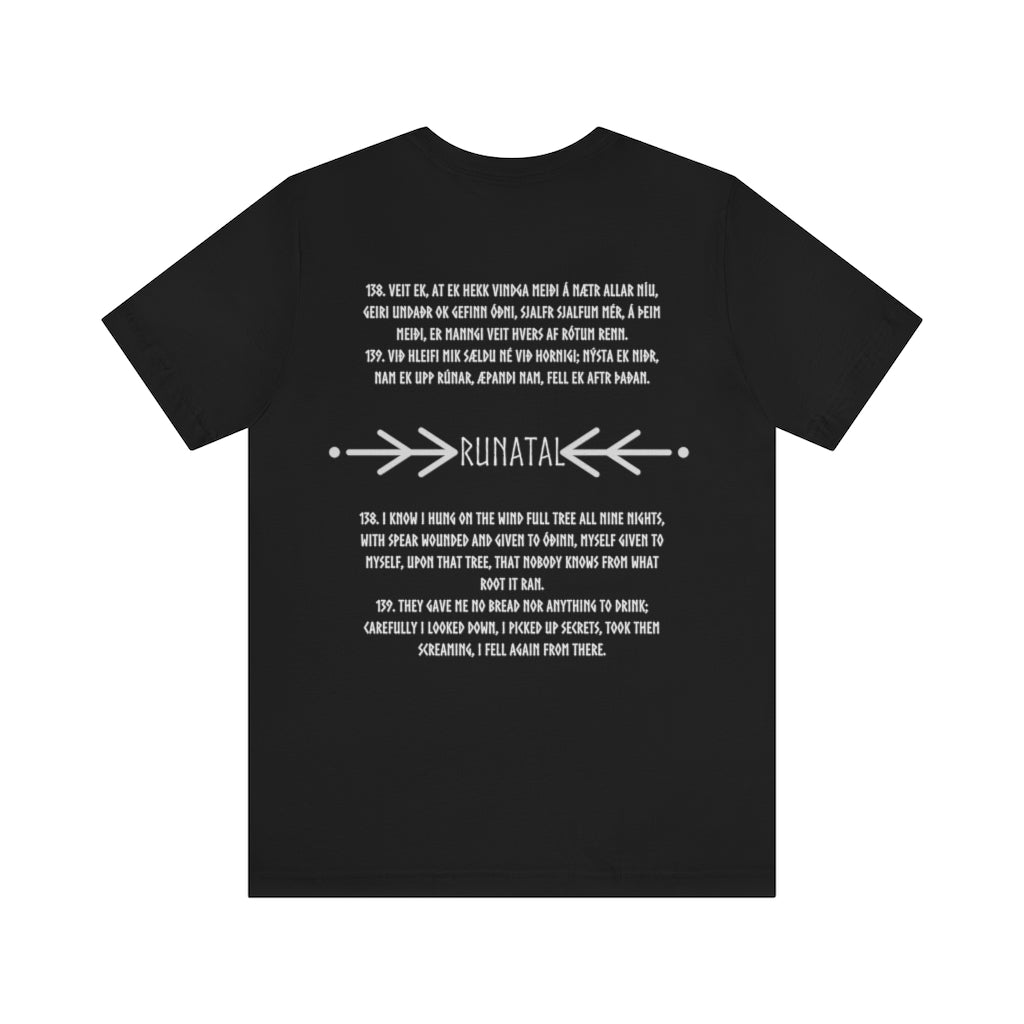 Danheim Runatal Lyrics Unisex T-Shirt, 100% Cotton, Front and Back Print