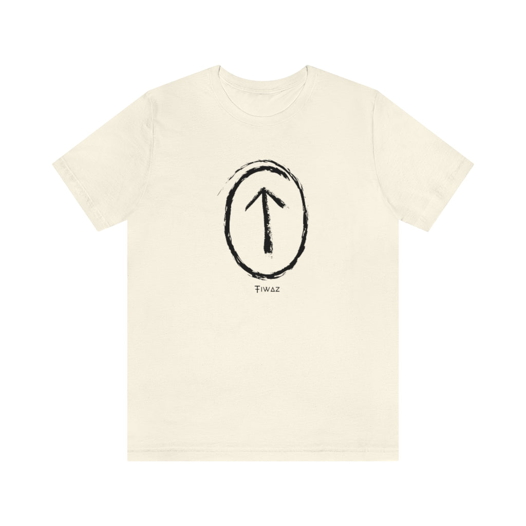 Tiwaz Rune Unisex Jersey Tee, Short Sleeve Rune T-Shirt