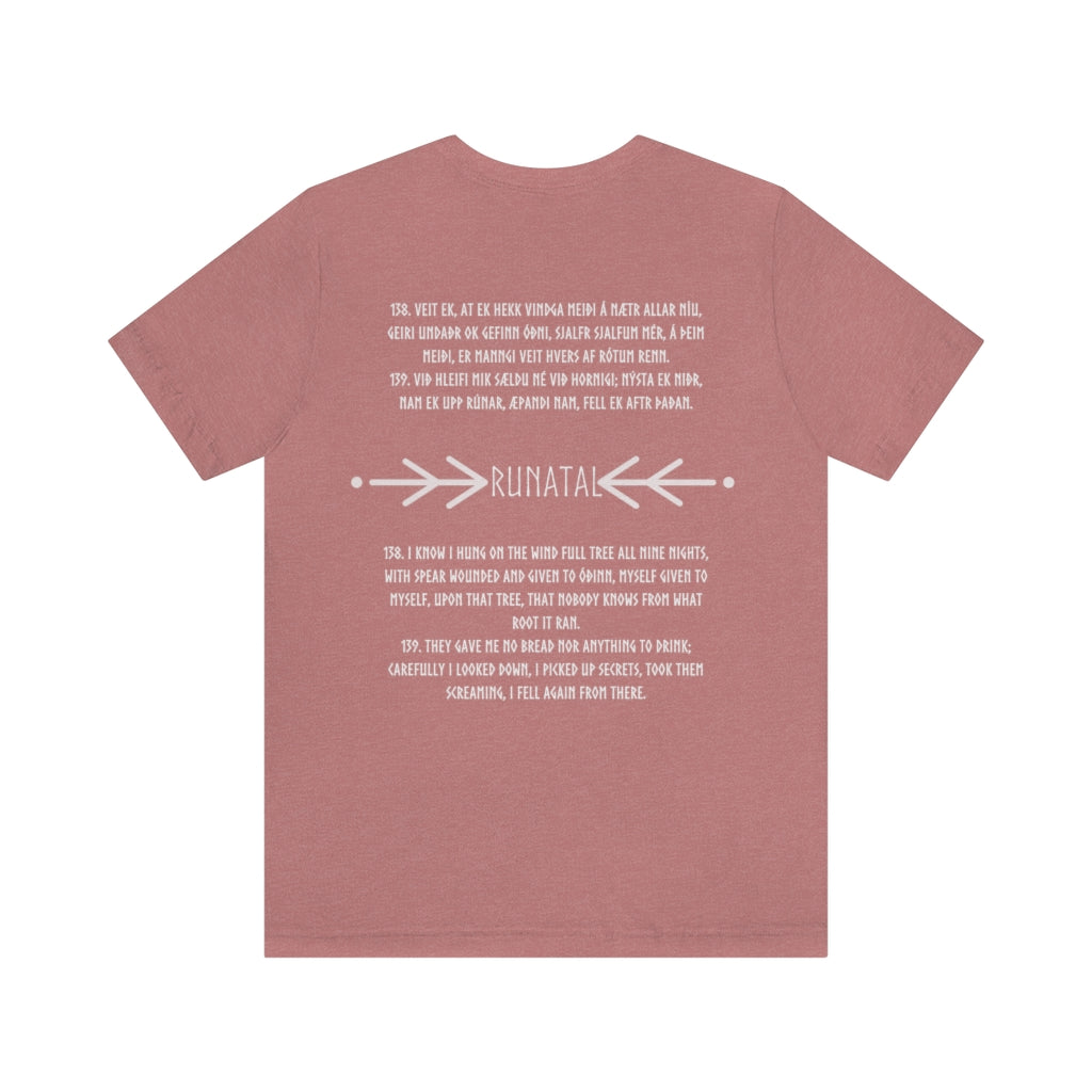 Danheim Runatal Lyrics Unisex T-Shirt, 100% Cotton, Front and Back Print