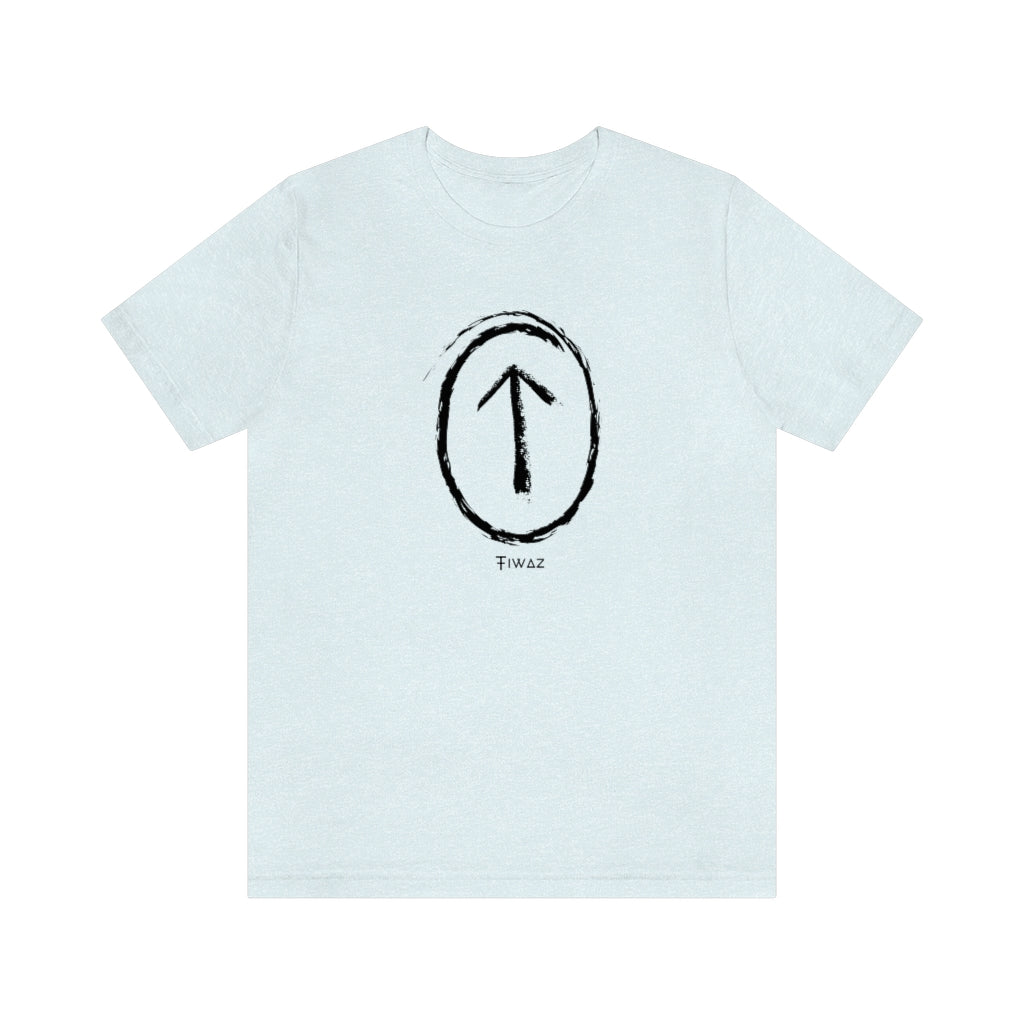 Tiwaz Rune Unisex Jersey Tee, Short Sleeve Rune T-Shirt