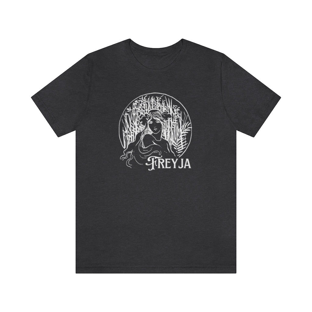 Freyja Unisex Jersey Tee, Freya T-Shirt, Shield Maiden, Norse Pagan Goddess, Frigg, Freja