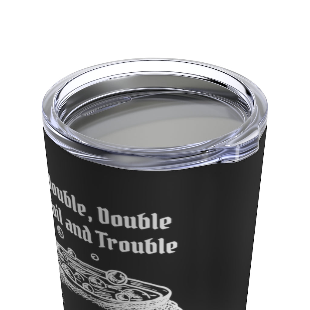 Double, Double Toil and Trouble Tumbler 20oz, Stainless Steel Cauldron Mug, Witchy Insulated Travel Cup, Macbeth, Shakespeare Witches