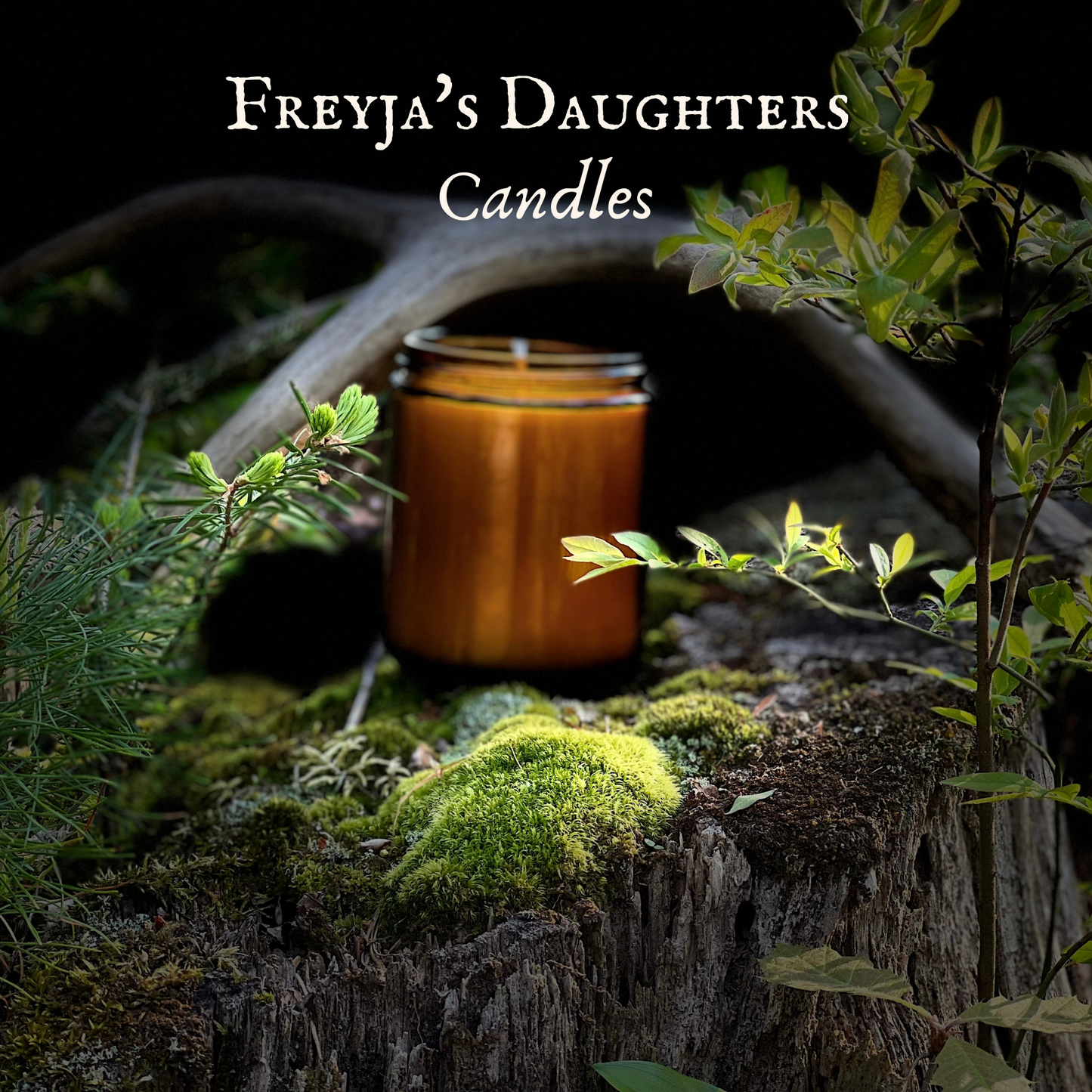 Odin Candle, Freyja's Daughters Norse Pagan Artisan Candles, Evergreen Forest Scent