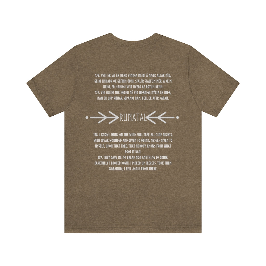 Danheim Runatal Lyrics Unisex T-Shirt, 100% Cotton, Front and Back Print